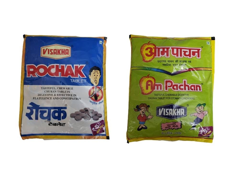 Aam Pachan & Rochak Chatpati Goli Candy- Combo Pack,30 sachets each, (60 sachet) - Tasty Healthy for Digestion - Best for Kids, Men, Women - 90s Candy - Helps with acidity, gas and indigestion (B0CKK3W2YY) Amazon Price History, Amazon Price Tracker