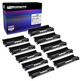 SPEEDYINKS Compatible Thermal Fax Cartridge with Rolls Replacement for Brother PC501 (Black, 10-Pack) Compatible with Brother Fax 575 FAX 878 PC-402RF