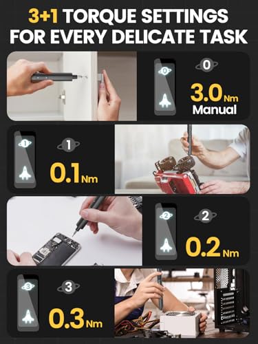 Mini Electric Screwdriver Sets,Sowkos Gifts for men,Screwdriver set - image 3