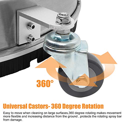 BEETRO Pressure Washer Surface Cleaner 20 Inch, Power Washer Cleaning Attachments Surface Cleaner for Driveway,Sidewalk,Deck, Patio Cleaning, 4500 PSI,Stainless Steel