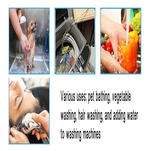 Pulverizador de mangueira portátil para banho de cachorro: para torneira skinny com diâmetro inferio