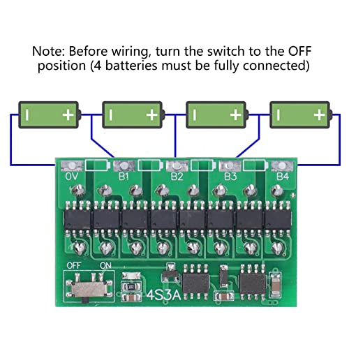 Placa Equilibradora Activa para Baterías 4S con Tecnología de Transferencia de Energía por Condensador - Equilibrador Activo de 3A para Baterías de Litio Ternarias y de Hierro Litio, con Corriente de Reposo de 3 mA y Precisión de 5 mV miniatura 3
