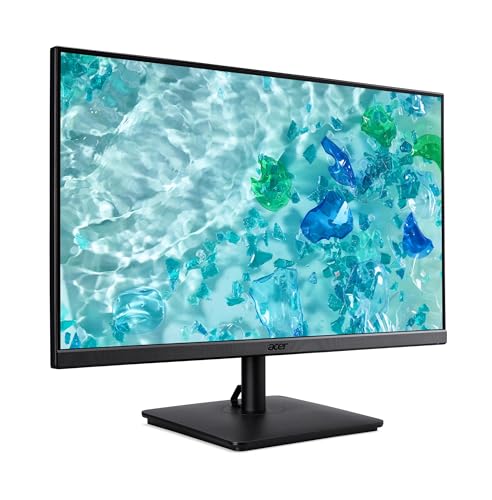 Image of Acer 27 inch FHD IPS Monitor with 4ms Response Time | Anti Glare, VESA Mount (100mm), VGA, HDMI, & Dockztorm Hub, Black Color