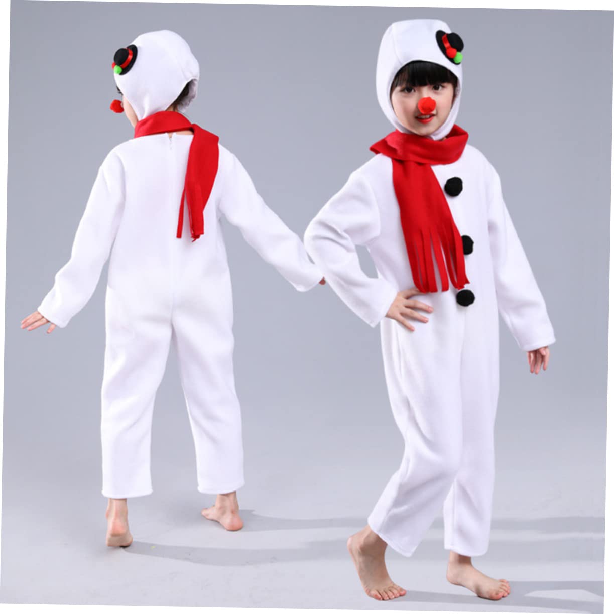 Costumi Pigiama Para Niños Vestito Bambini Pupazzo Di Neve Costume Pupazzo Di Neve Costume Kit Bambini Costume Di Natale Bianco Bambini Costume Set Festival Costume Set Pupazzo Di