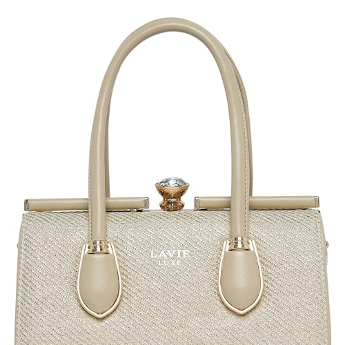 Image of Lavie Luxe Women's Glam Dazzle Satchel Bag | Satchel Handbag for Work | Ladies Purse | Stylish Shoulder Bag | Gift for Women