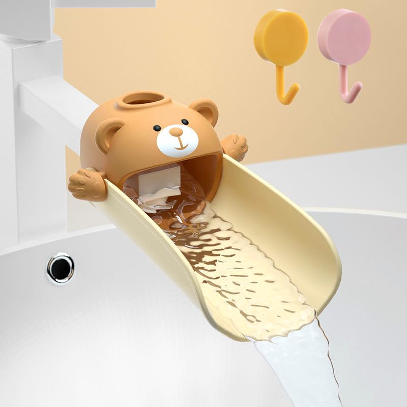 Image of Sink Faucet Extender for Hand Washing with Water Temperature Sensing Design - Sink Spout Extension for Bathroom Kitchen Bath Tub Sink