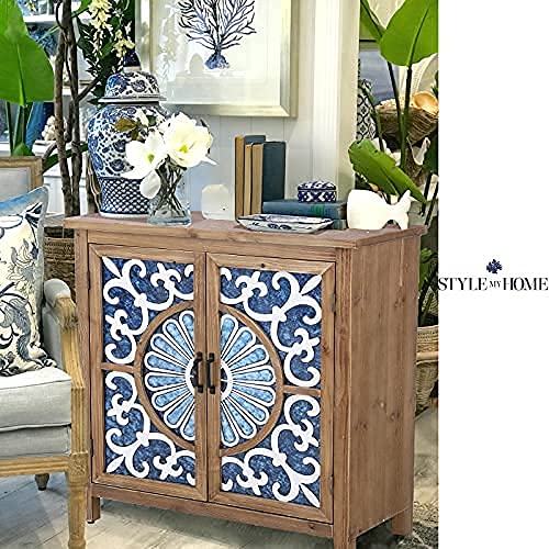 Phi Villa Accent Cabinet With Doors -Sideboard Buffet Cabinet Entryway Corner Cabinet Storage Cabinet #TOP2