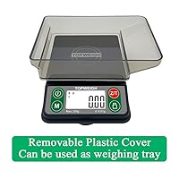 Vista 4 de Báscula de flecha con soporte de flecha, escala de grano de flecha, fácil de leer, 3086 granos x 0.1gn, 7.05 oz por 0.00 oz, pantalla