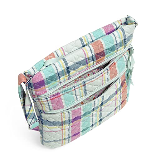 Image of Vera Bradley Women's Cotton Triple Zip Hipster Crossbody Purse