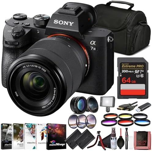 Sony α7 III Full-Frame Mirrorless Camera Kit with 28–70 mm OSS Le...