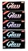 5 booklets x GLASS Clear Rolling paper King Size - 100% Natural - 200 papers