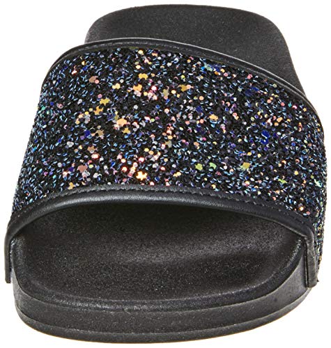 Tamancos Maxxi Gliter Aquarela, Molekinha, Meninas, Multi Preto/Preto, 27