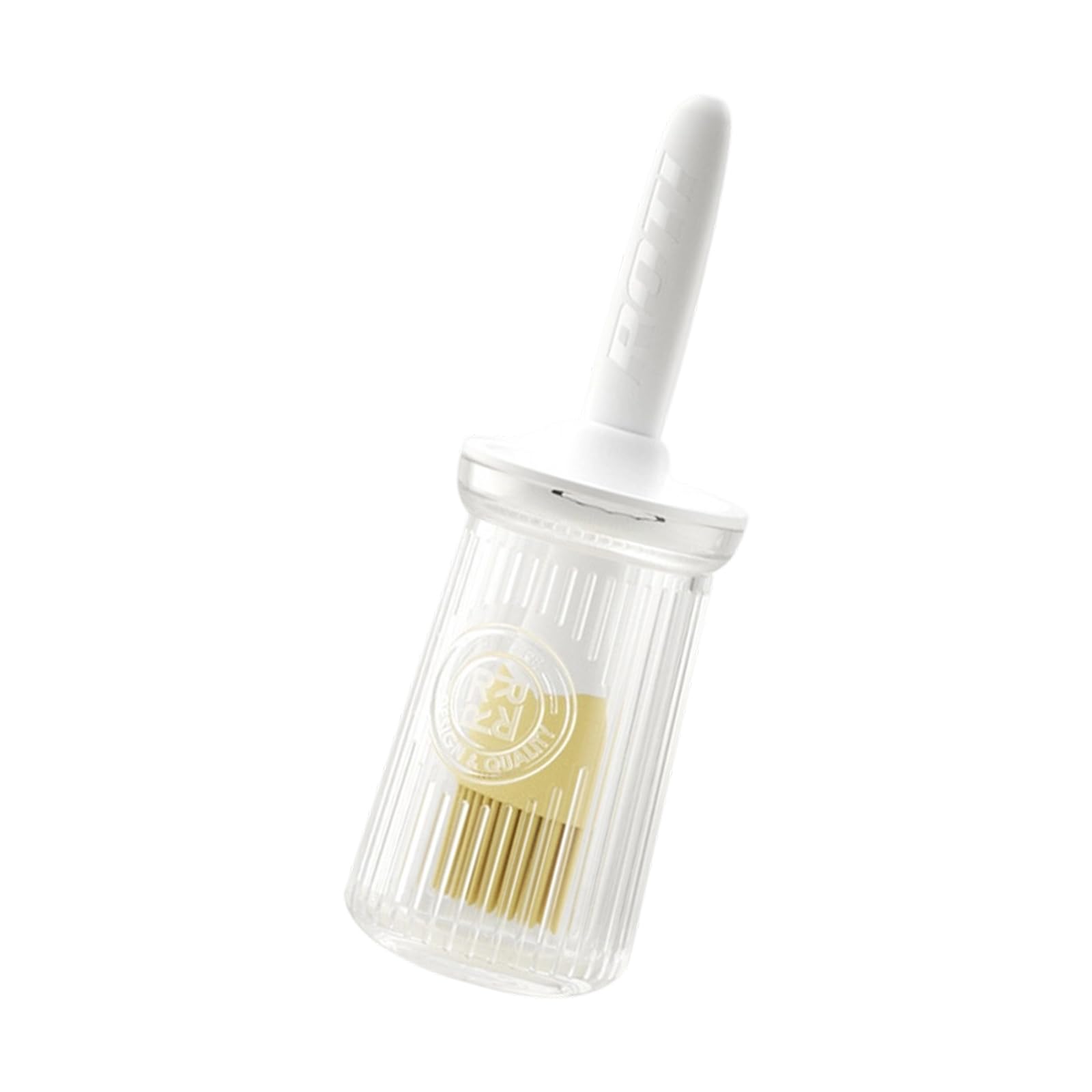 Piceioep Temperatures Resistant Silicone Oil Brush and Bottle Set Ergonomic Handle for Cooking Baking Grilling High Temperatures Resistant Silicone Oil Brush Bottle