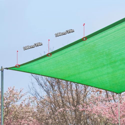 Toile d'ombrage 90% bâche haute densité avec œillets renforcés