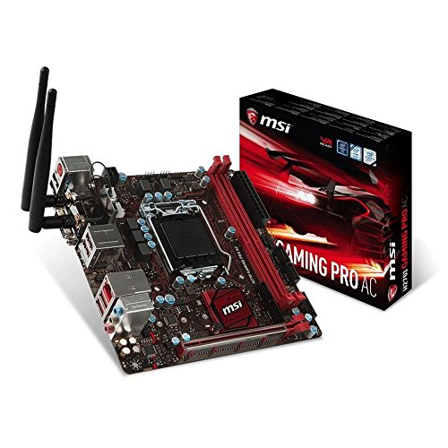 MSI H270I Gaming Pro Ac Scheda Madre, Formato Mini-ITX, Chipset Kabylake, Nero