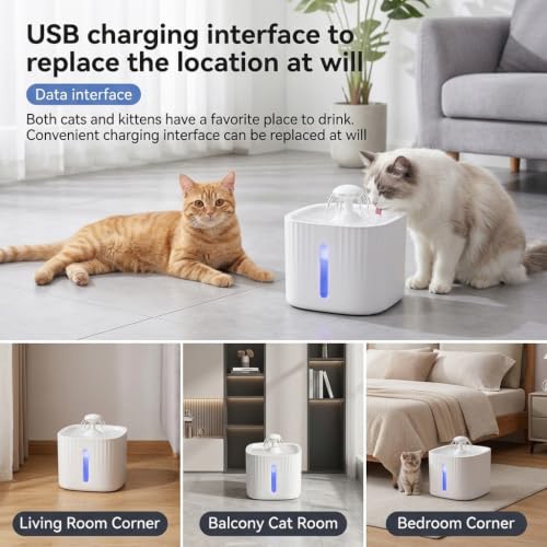 Image of Qpets Automatic Pet Water Fountain 3L for Cats and Dogs