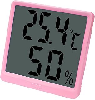 BAFAFA Precision Hygrograph Indoor Temperature and Humidity Thermometer High Precision Electronic Wet and Dry Thermometer Thermometer (Color : D, Size : 89 * 89.9 * 14.9)