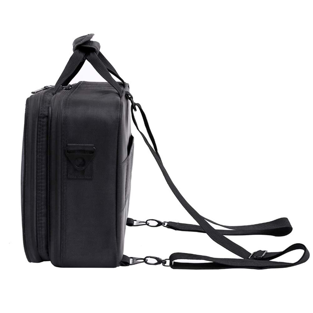 Dauerhaft Kosmetiktasche Portable Reise Make Up Tasche, Make-up Pinsel Organizer Tasche mit Reißverschluss wasserdicht große Kulturbeutel für Frauen & Männer Room, Black