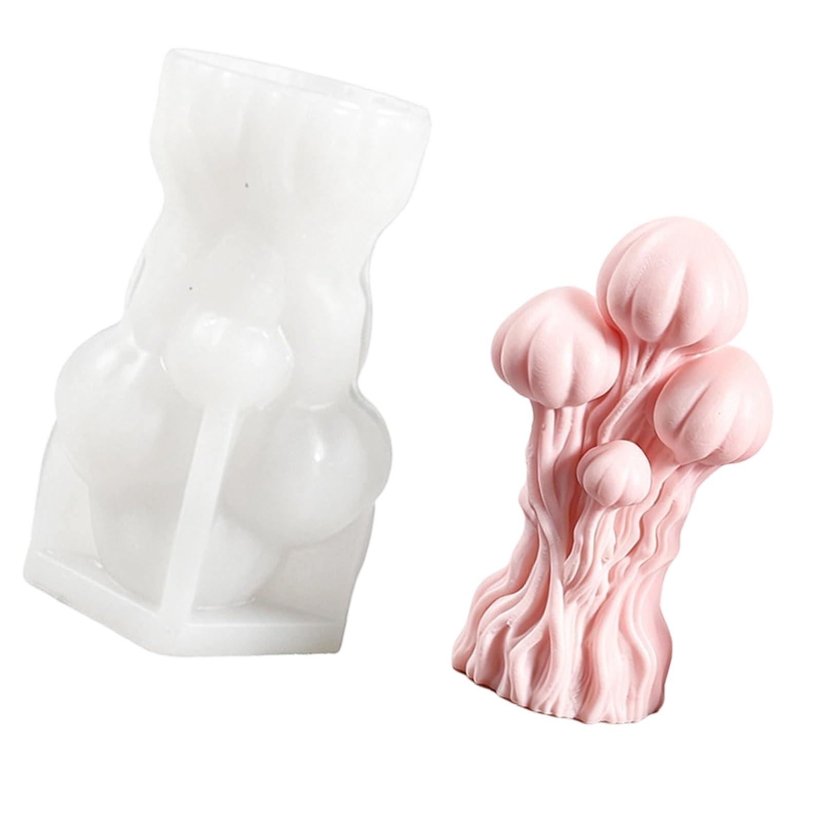 Oxxggkao Miniature Tree Stump House Silicone Molds Multipurpose Silicone for Soap Desserts Making Home Deck Candled Moldes
