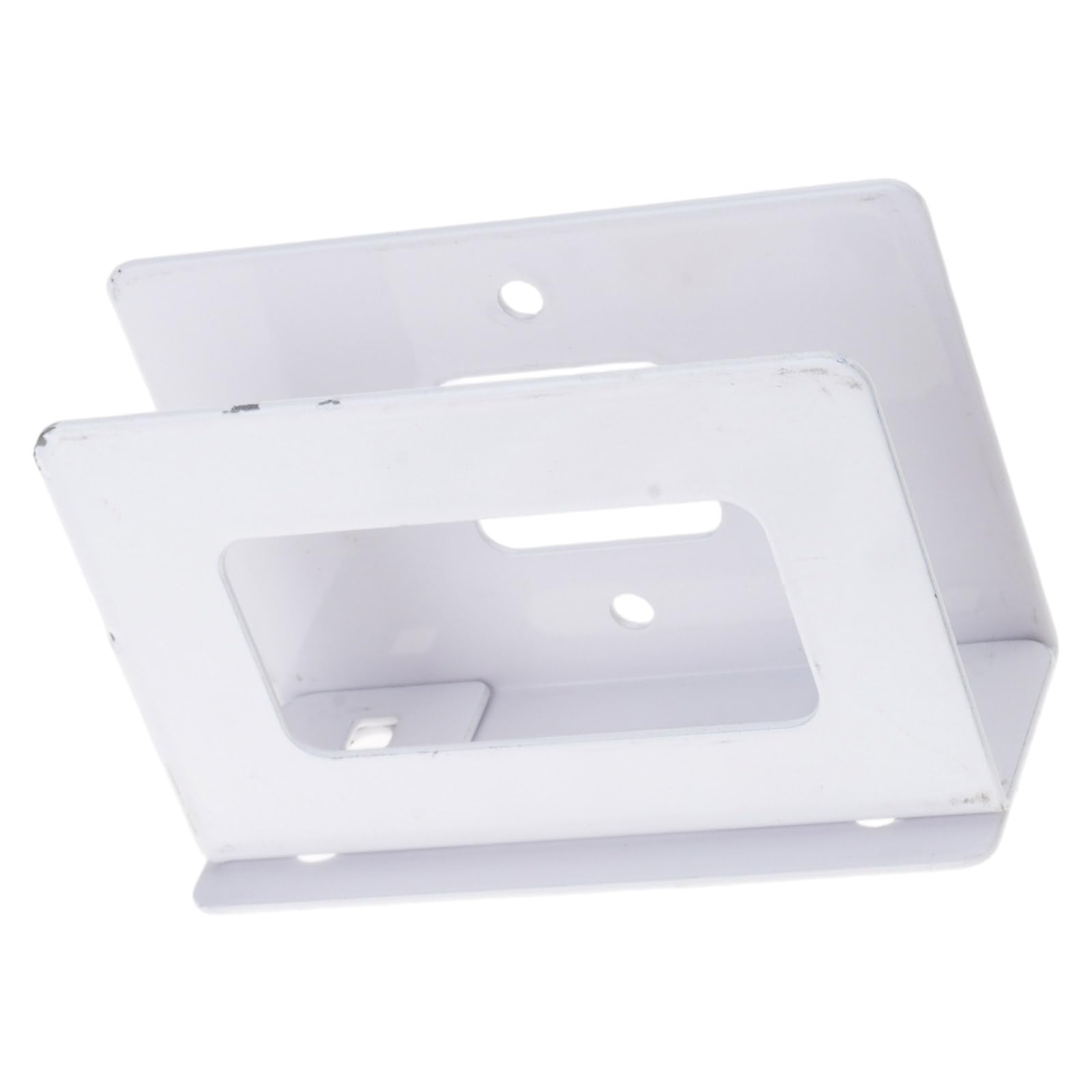 Kalttoy White Space Saving Adhesive Wall Shelf For Router Modem Organizers Steel Construction Multiple Device Storage Without Drilling Ventilated Router Holder For Wall/Desk