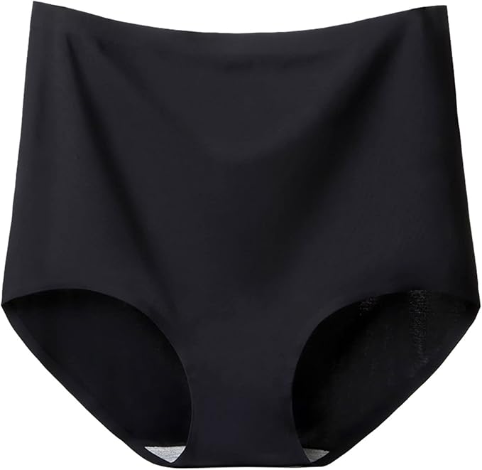Women's Plus Size Women's Ultra High Waist Solid Color Briefs Ice Silk