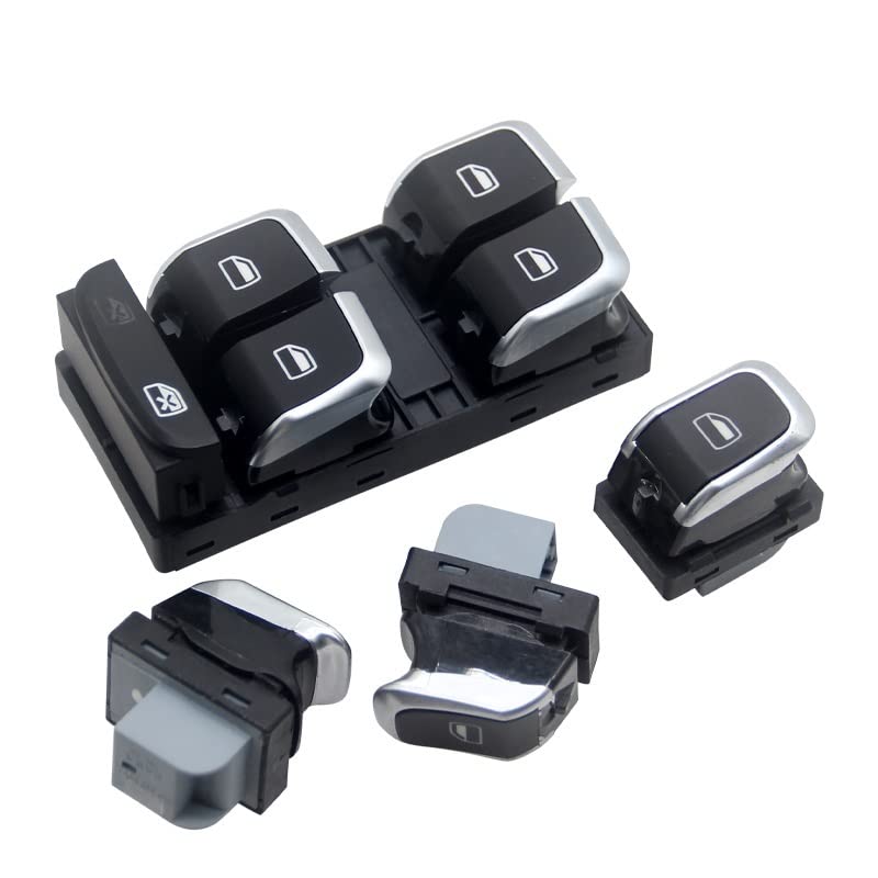 2 Boutons De Levage De Vitre Pour Audi A4 (8E0 959 851D & 8E0 959 855) - Conducteur Et Passager Avant
