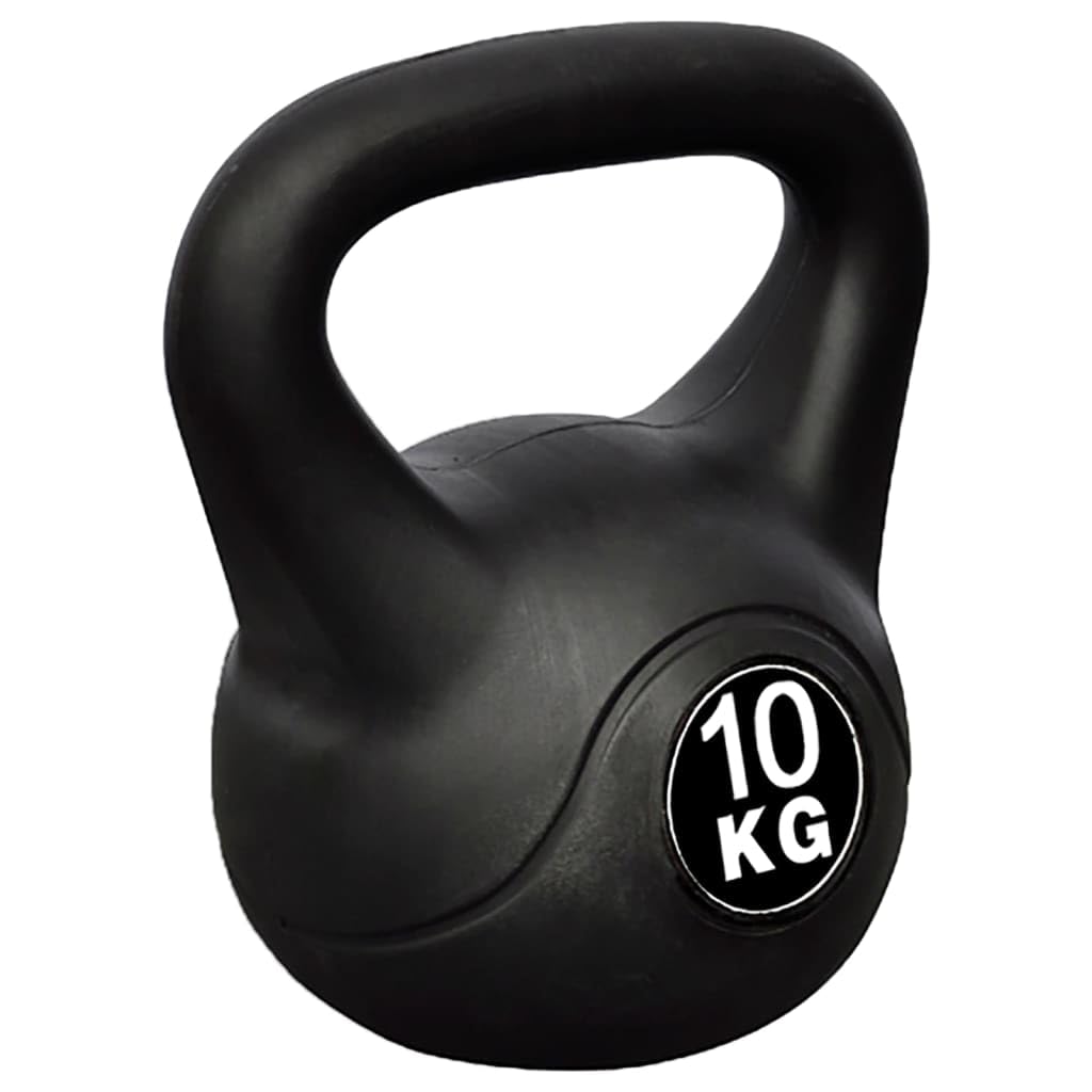 Kettlebell - Pesa rusa (10 kg, con revestimiento de plástico)