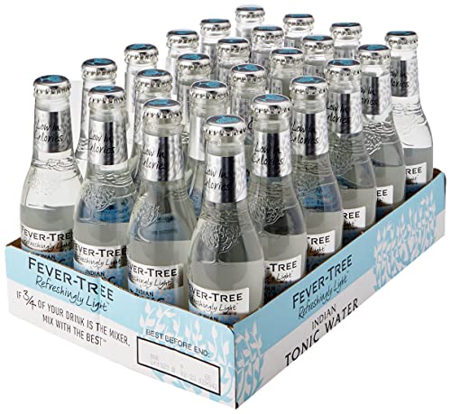 Fever-Tree Bebida y Cócteles Premezclados Low Calories Botella - Paquete de 24 x 200 ml - Total: 4800 ml