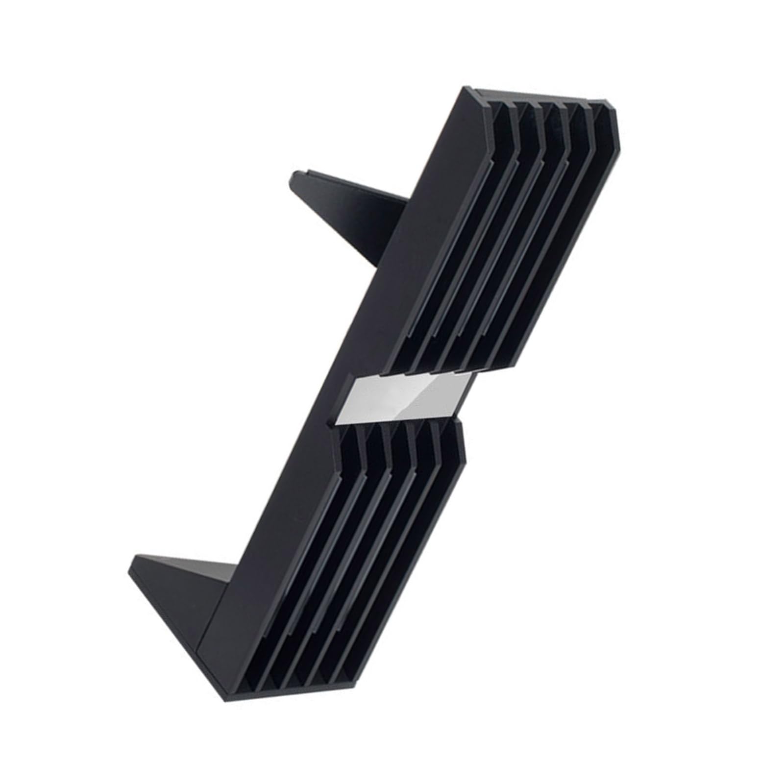 Hsioluted Black Aluminum Gpu Holder With 365-Color Lighting And Vertical Stabilizer For Builds Metal Gpu