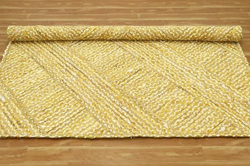 Tapis tissé en jute pour la maison multicolore esprit bohème 1,5x2,4m - 7