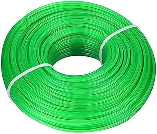 Trimmer Line Nylon Cord Replacement Wire Round String Petrol Grass Trimmer,1Roll Round Trimmer Line Replacement Line,String Trimmer Line,Nylon Trimmer Line String,Width 2mm,Length 100M