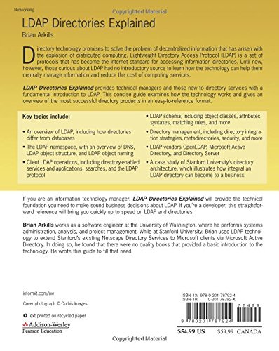 Ldap Directories Explained: An Introduction And Analysis (Independent Technology Guides) #TOP1