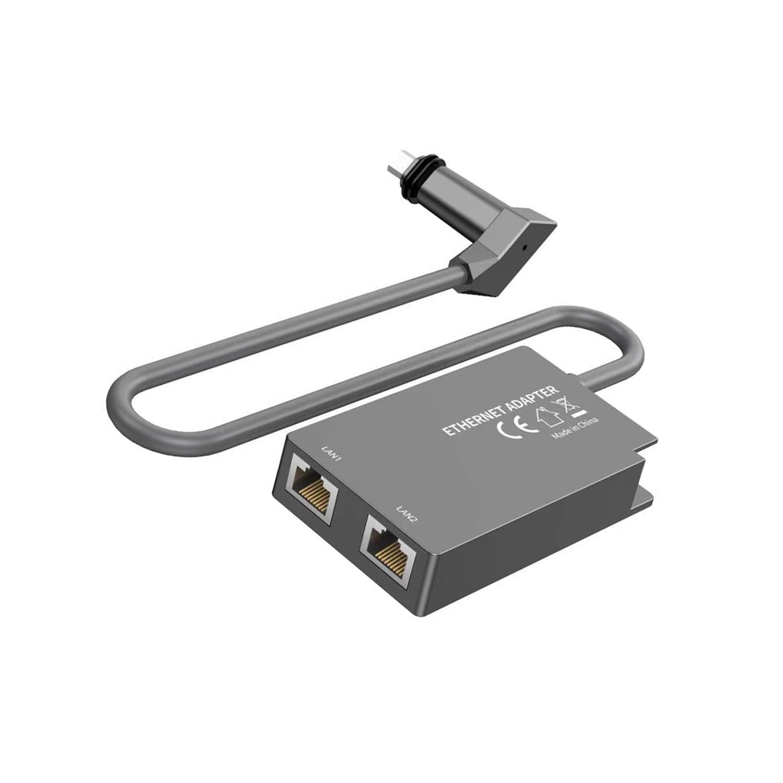 Adaptador Ethernet de 2 puertos, cable de Internet por satélite, red externa para Gen 2 a RJ45, accesorios de red de velocidad rápida, adaptador Ethernet