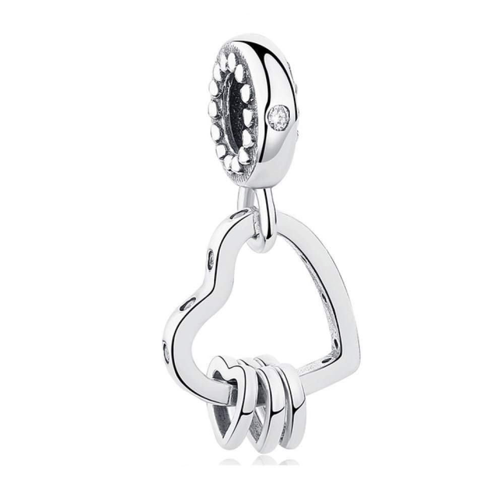 CGCSYZ 925 Sterling Silver Charm Rose Gold Pink Ladybird Charm Fit Bracelet Beads for Jewelry Making (PY1768)