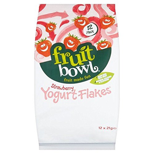 Fruit Bowl Yogurt Strawberry Flakes 12 x 21g (0.56lbs