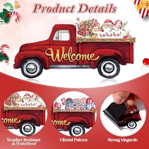 Holidaymagnetsseasonalwelcometruckrefrigeratormagnetswelcomefallautumnfridgemagnetthanksgivinghalloweenchristmasfarmhouseredtruckdecorforhomekitchengaragedishwashermagnetic Urban Country Home Decor Holiday magnets seasonal welcome truck refrigerator magnets welcome fall autumn fridge magnet thanksgiving halloween christmas farmhouse red truck decor for home kitchen garage dishwasher magnetic urban country home decor