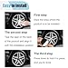 4PCS Skull Car Wheel Hub Center Cap Sticker, 2.2