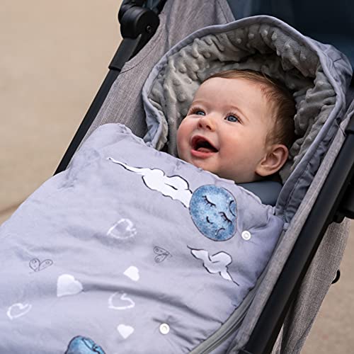 Jumpoff Jo – Baby Bunting Bag, Stroller Blanket And Sleeping Bag, Sleep Sack – 100% Cotton With Minky Lining - 0-12 Months - Mama Bear #TOP4