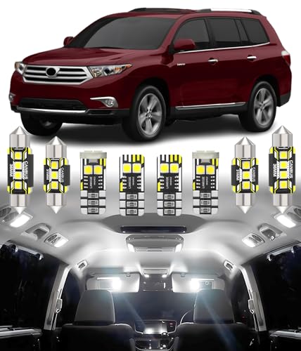 BMT xms Luz Interior LED para Toyota Highlander 2007-2013 13 pzas miniatura 1