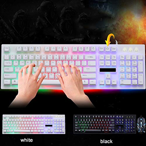 Teclado y ratón con cable LED para transformar tu escritorio en una zona de juego nocturna 5
