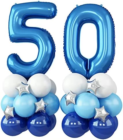 Roes Gold Number 1 Balloons, 40 Inch birthday Helium Foil Number Balloons Self Inflating with Star Mylar Latex Balloons for Boys or Girls 1st Birthday Party Balloons Anniversary Decorations