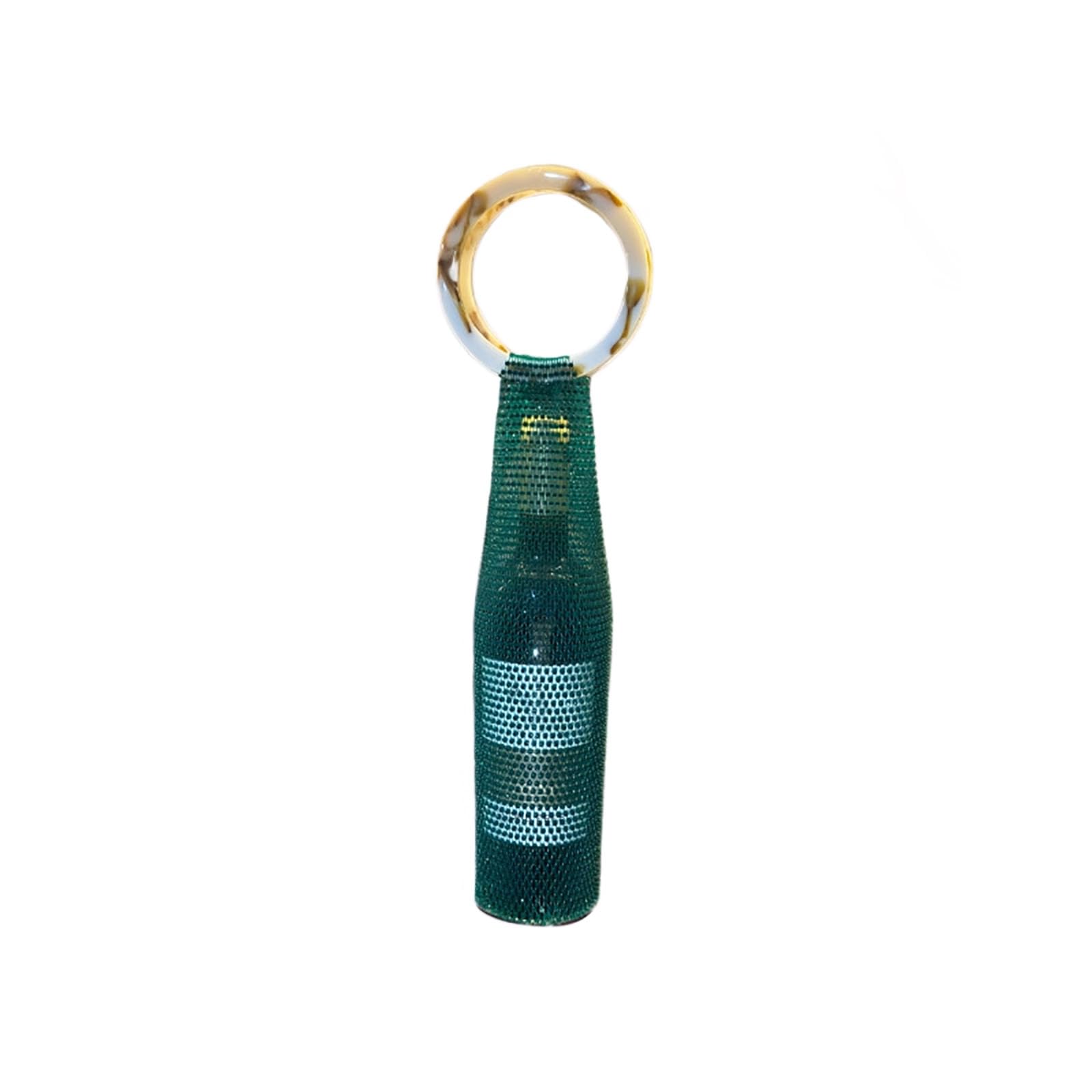 Tsophreniq Multi Functional Rhinestone Accented Holder with Handle for Outings Handcrafted Rhinestone