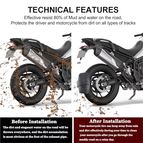 Guardabarros trasero para Tiger 900 GT 2020-2024 4
