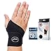 Von Ärzten Entworfen, Leichte Handgelenk Bandage, Handgelenkstütze / Sehnenscheidenentzündung Bandage / Karpaltunnel Schiene, Handbandage Rechts / Links [Schwarz, Einzelpackung]