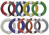 - 1-adrig Donau Elektronik GMBH Original Kabel Kupfer Litzen 10er Set