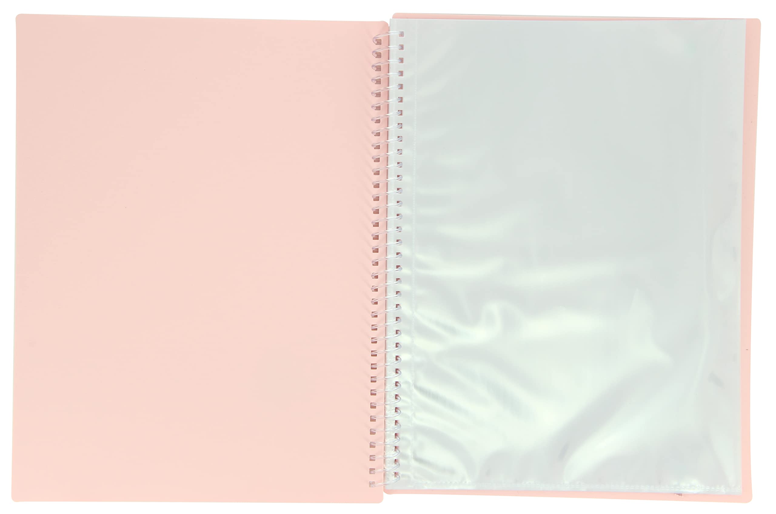 Oxford - Carpeta 20 fundas, tapa de plástico opaco, color rosa chicle