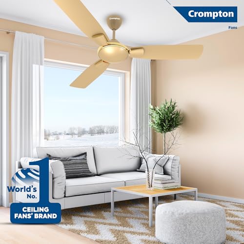 Image of Crompton Highspeed Toro Antidust 1200 Mm (48 Inch) Ceiling Fan (Birken Effect) BEE Star, Red