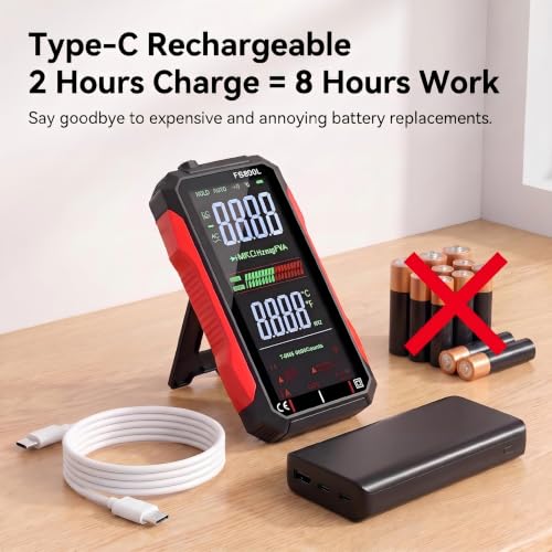 2026 Upgraded Rechargeable Digital Multimeter, FS899L USB-C Multimeter Set - Image 5
