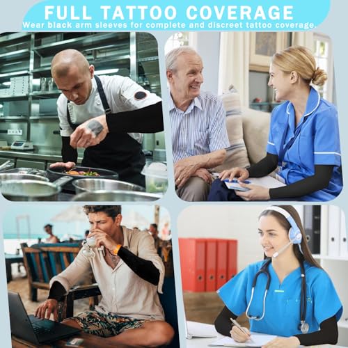 Arm Sleeves for Men Women, UV Sun Protection Compression Cooling Summer Arm Sleeves for Volleyball Basketball Sports4