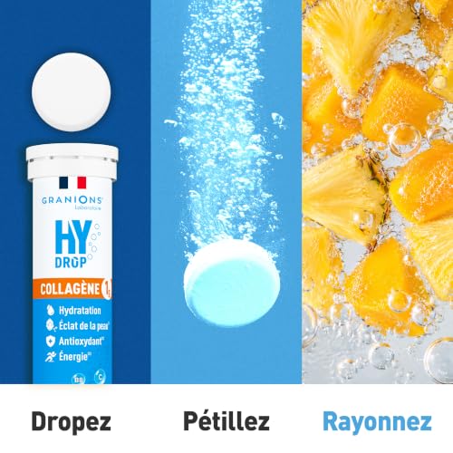 Granions Hydrop Collagène 1g saveur Tropical 18 comprimés - vue 9